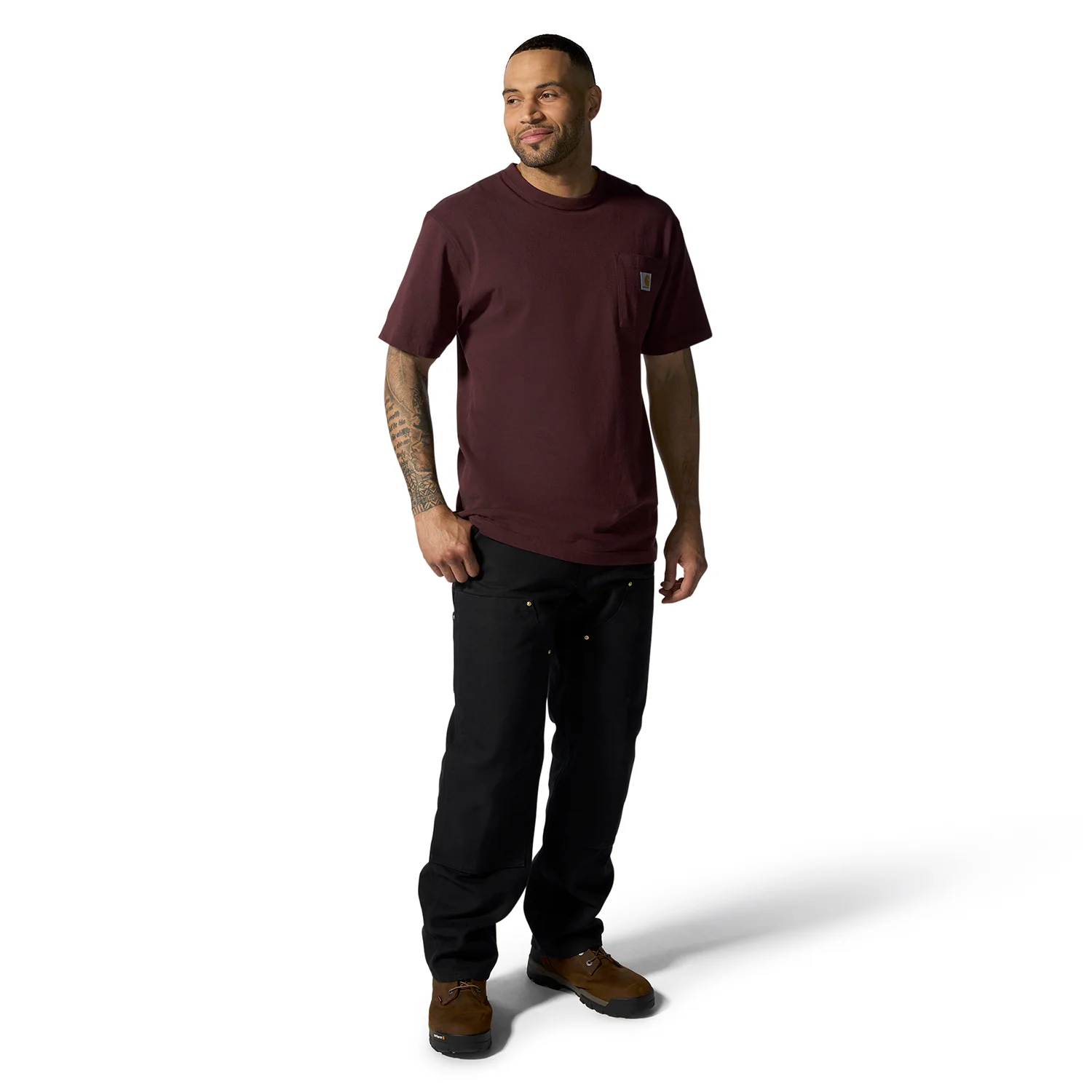 Loose Straight Firm Duck Dbl Front Dungaree -Mens - Image 3