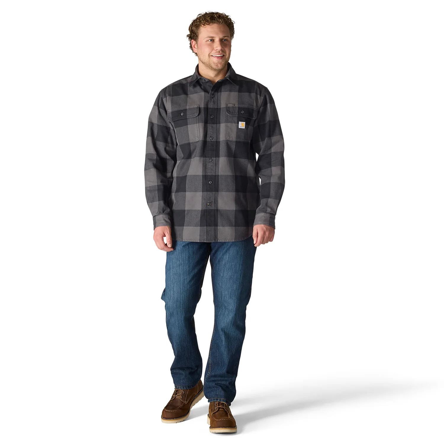HW Loose Plaid Flannel -Mens - Image 3