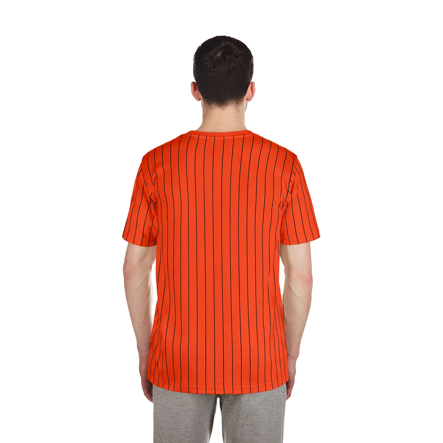Astros Team Logo Pinstripe Tee - Mens - Image 3