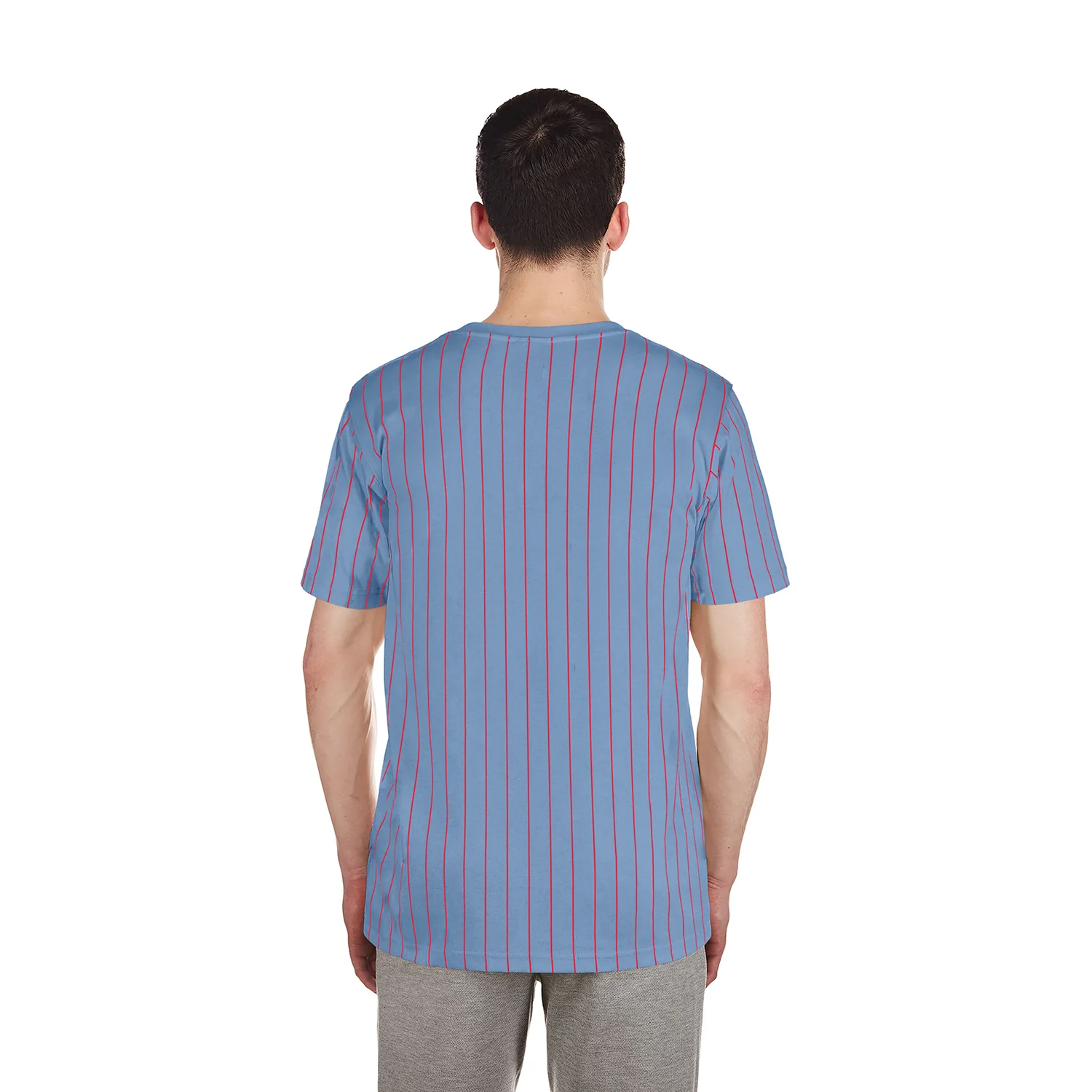 Rangers Team Logo Pinstripe Tee - Mens - Image 3