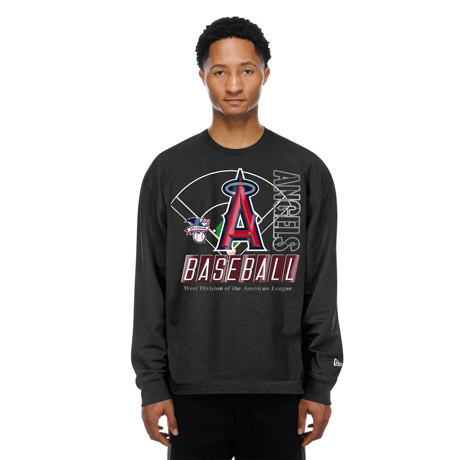 Los Angeles Angels Graphic LS Crew -Mens - Image 2
