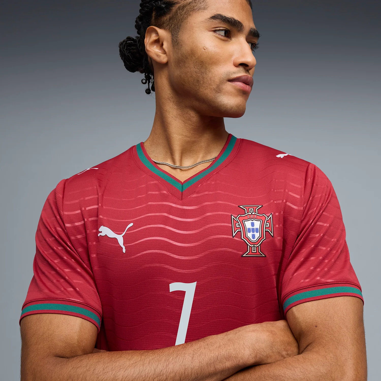 Portugal 26/27 Ronaldo Replica Home Jersey -Mens - Image 3
