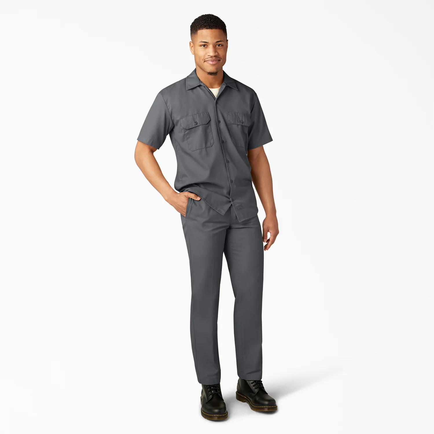 SS Twill Work Shirt -Mens - Image 3