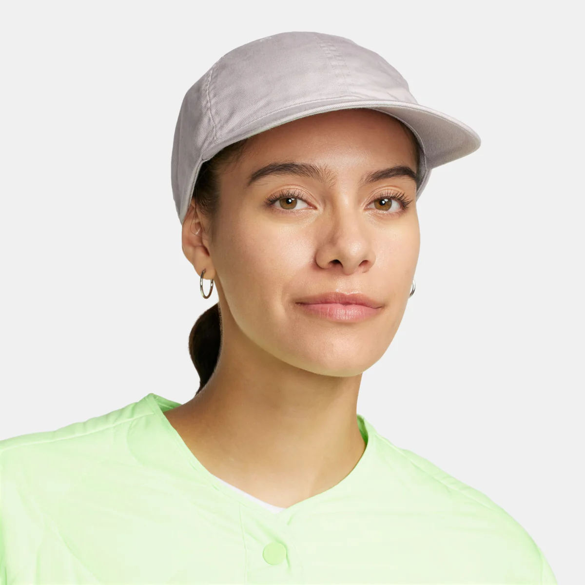 Nike Club Cap Flat Bill Tonal Swoosh Washed Strapback - Image 2