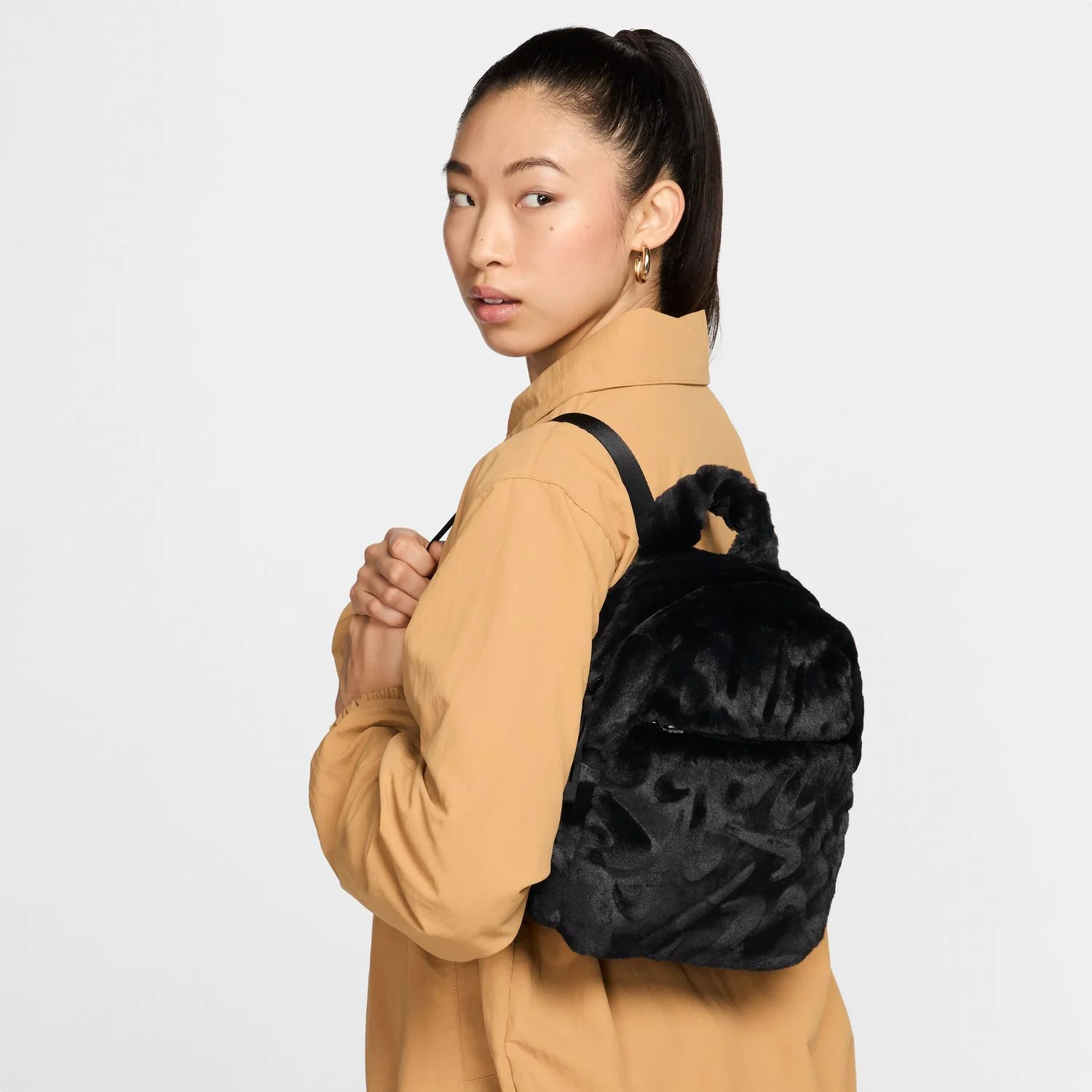 Faux Fur Mini Backpack - 6L - Image 2