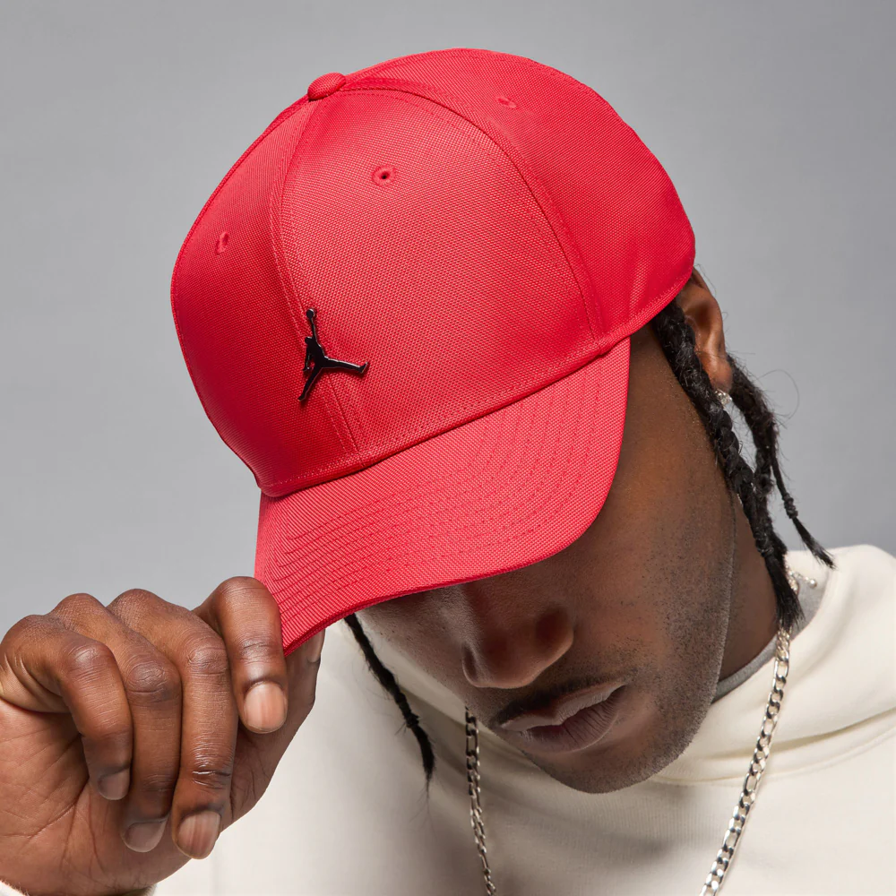 Jordan Rise Cap Structured Curved Bill Metal Jumpman Strapback - Image 4