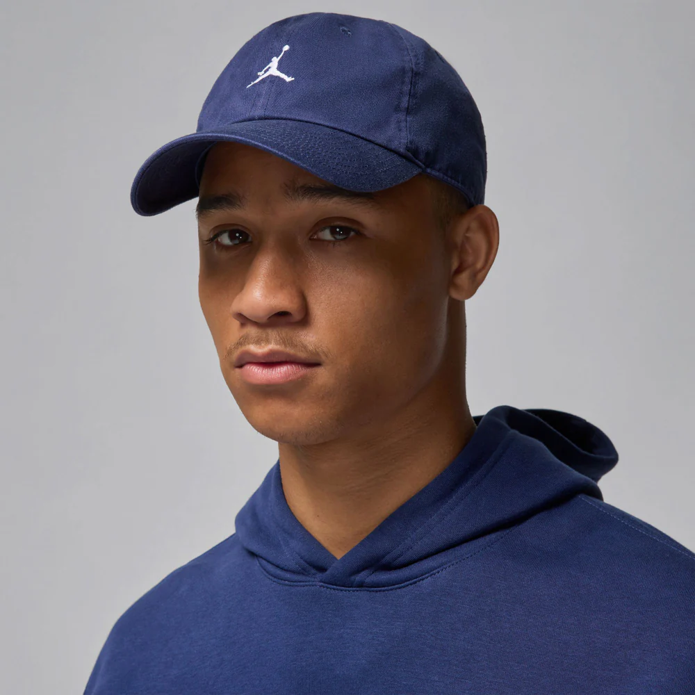 Jordan Club Cap Unstructured Curved Bill Washed Jumpman Strapback - Image 2