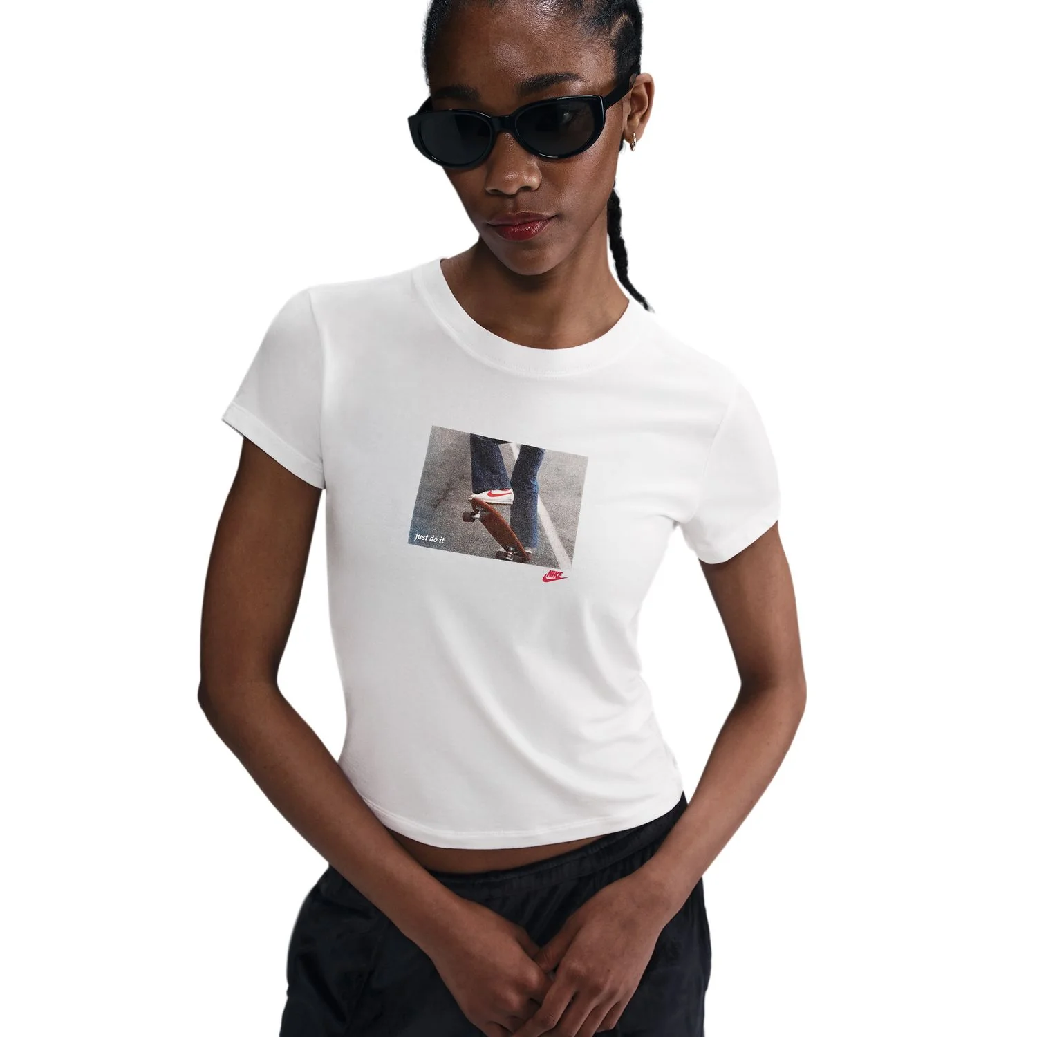 Chill Knit Crop Photo Tee - Womens - Image 2