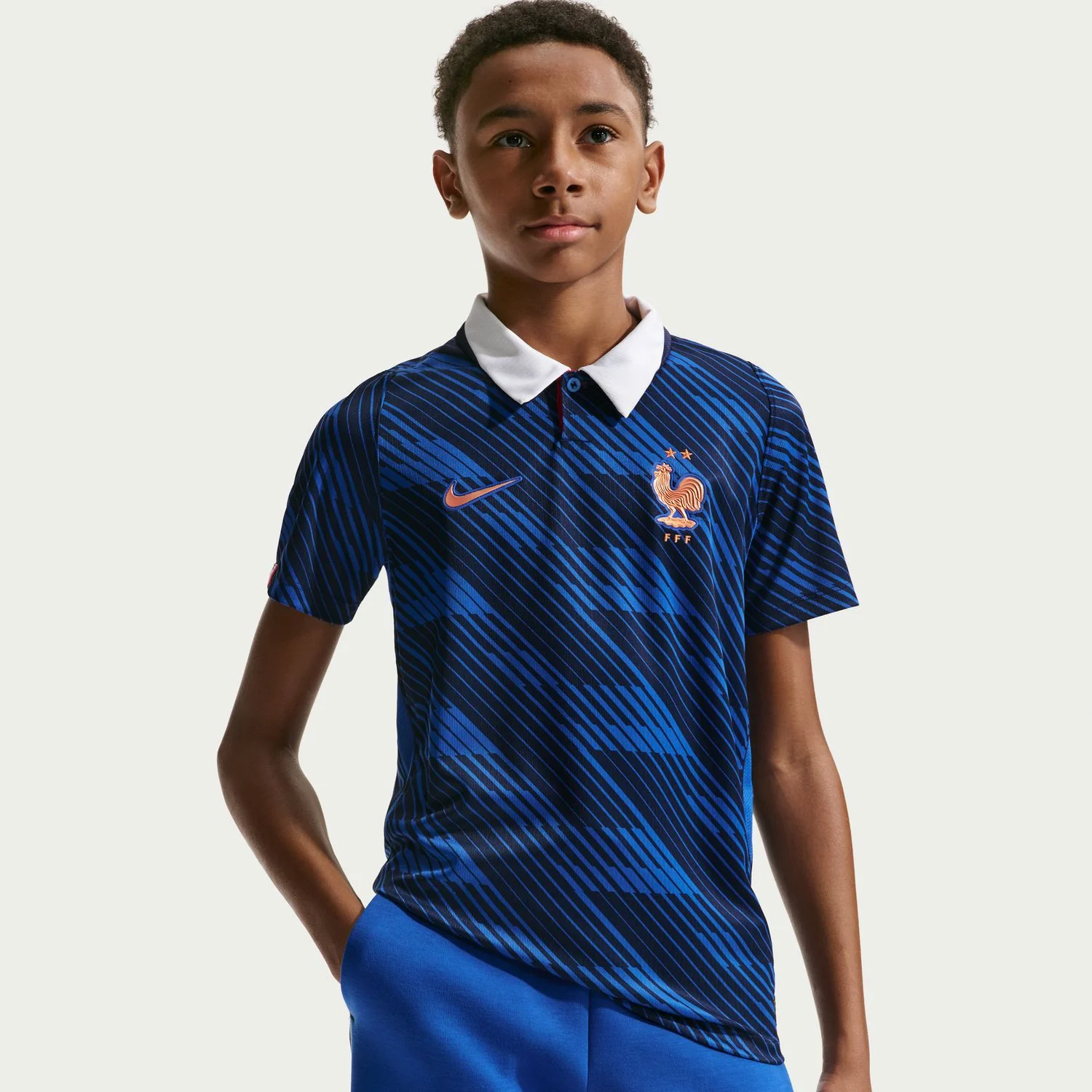France 26/27 Stadium Home Jersey - Youth - Image 6