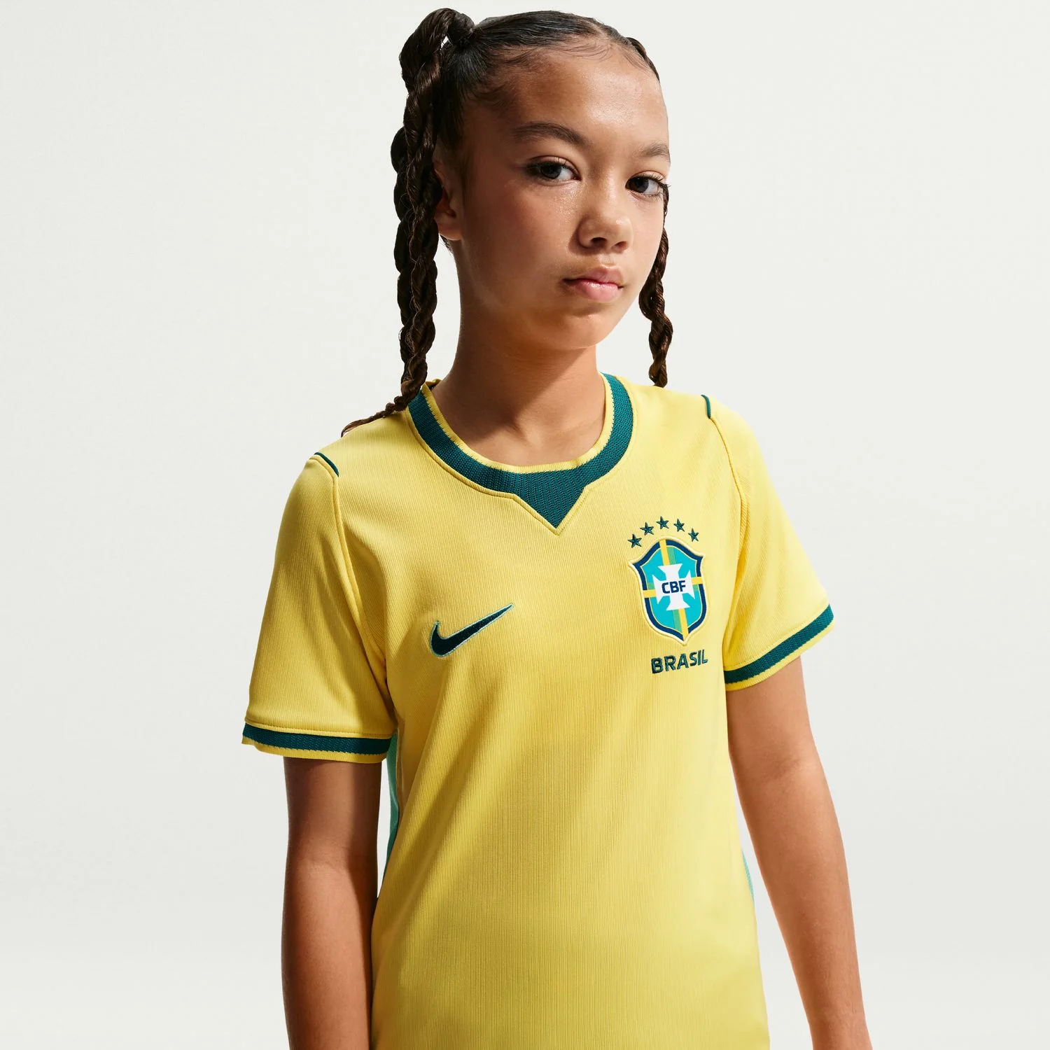Brazil 26/27 Stadium Home Jersey - Youth - Image 4