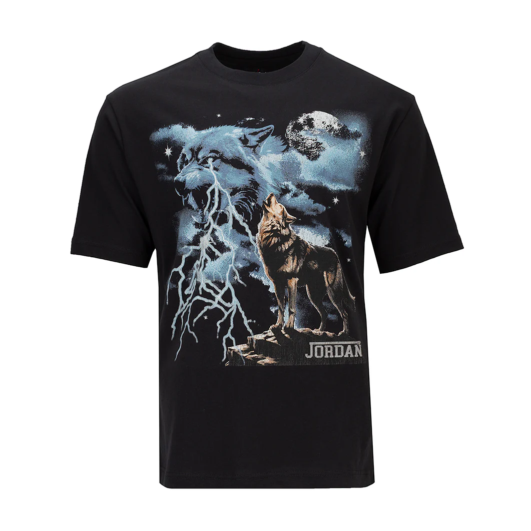 Jordan Graphic Wolf Tee -Mens