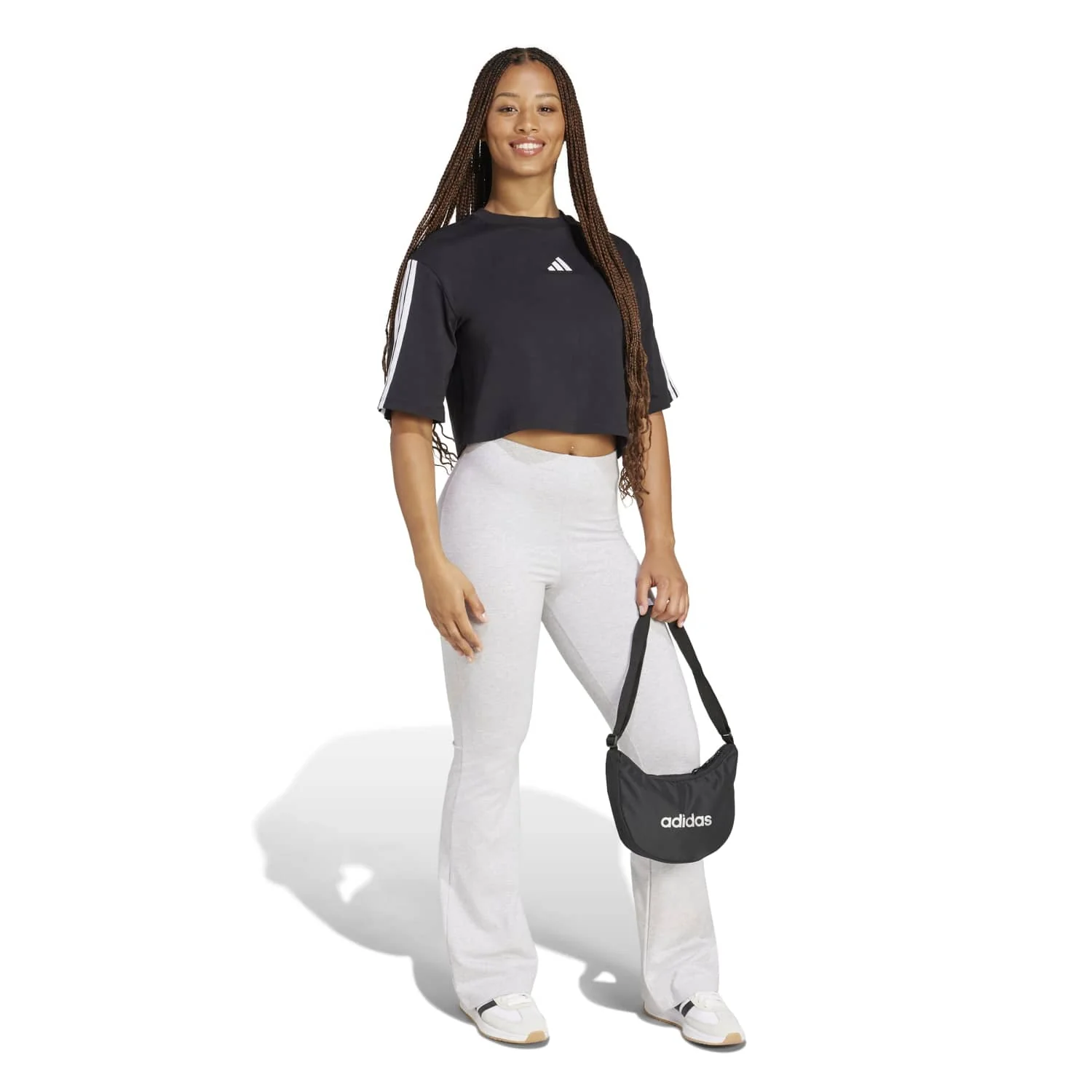Essentials 3-Stripes Loose T-Shirt - Womens - Image 3