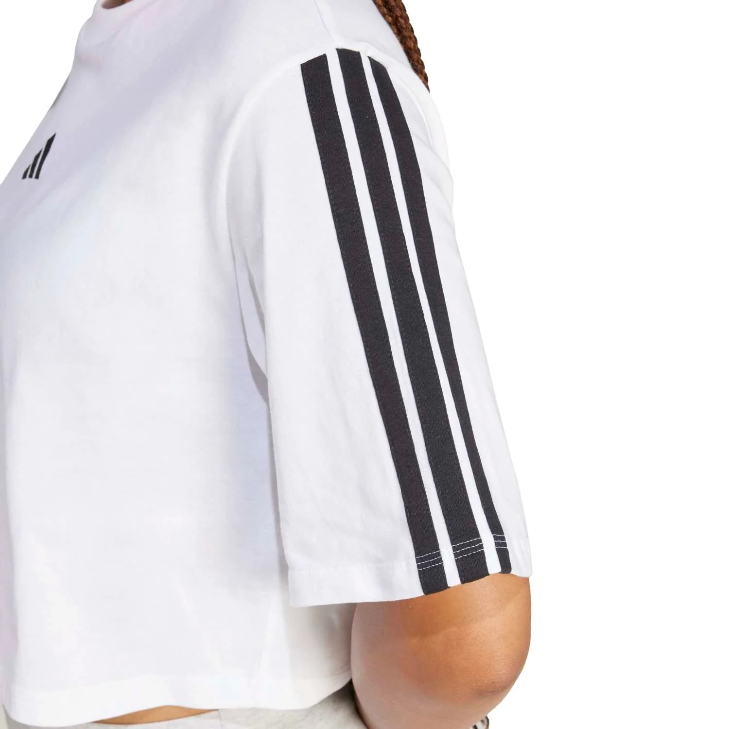 Essentials 3-Stripes Loose T-Shirt - Womens - Image 5