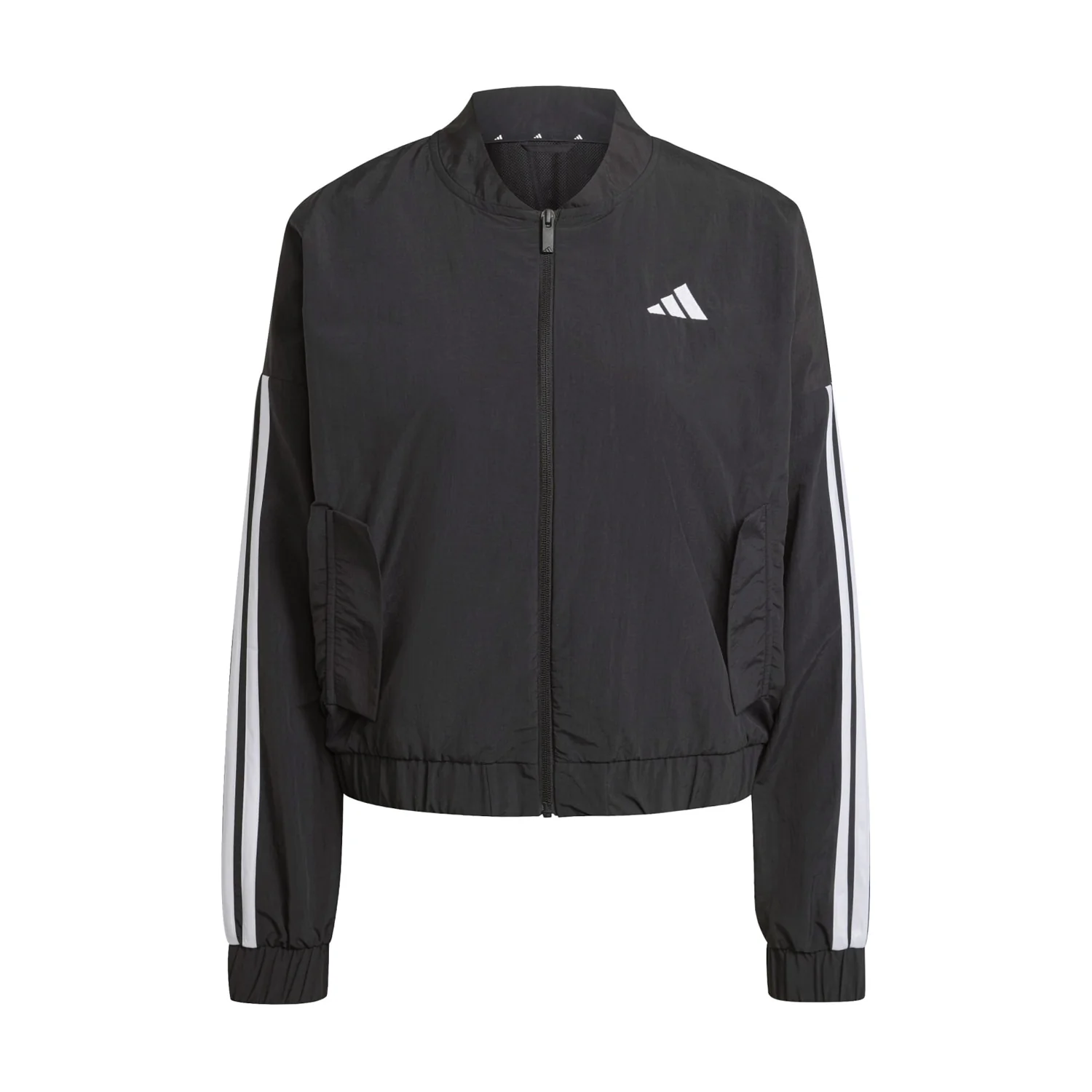 Essentials 3-Stripe Woven Bomber Jacket - Womens