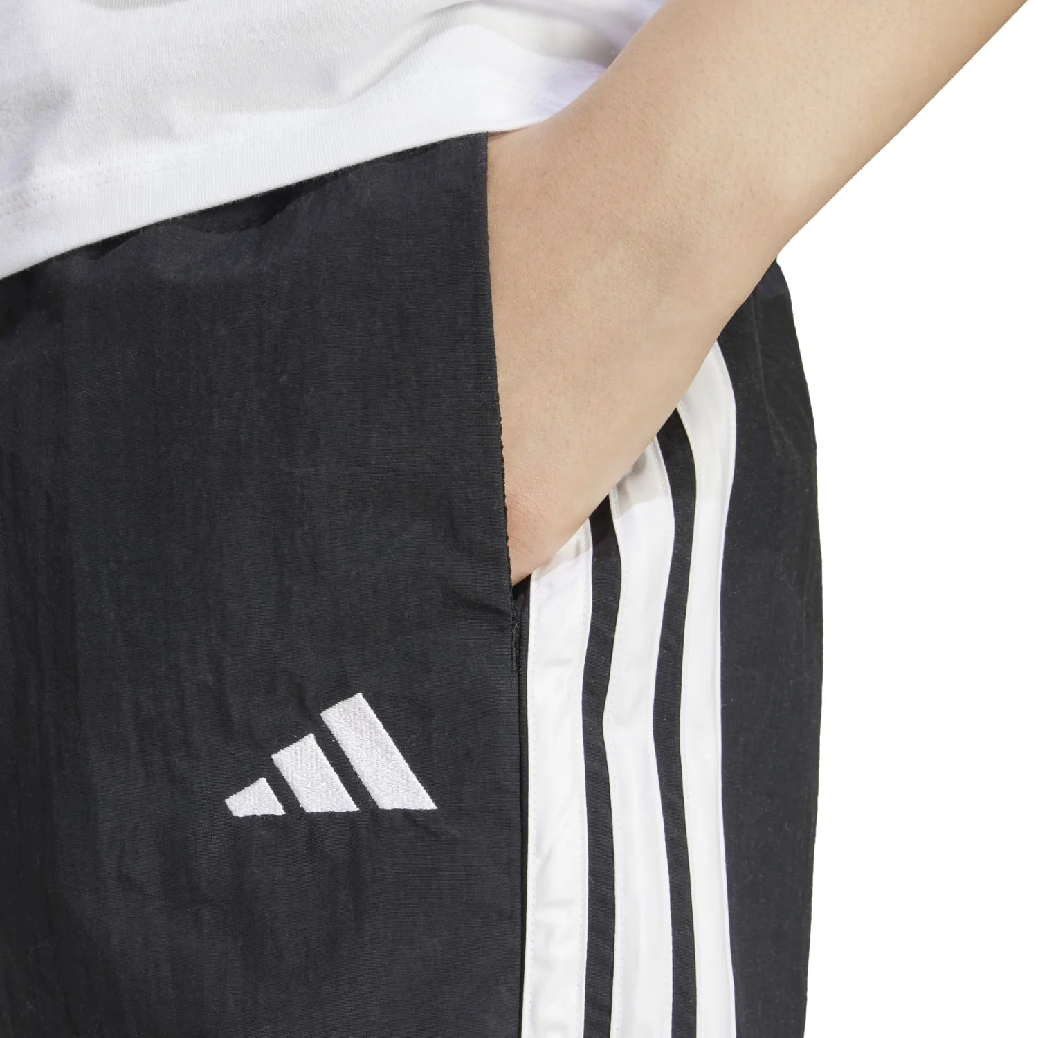 Essentials 3-Stripe Woven Short - Womens - Image 4