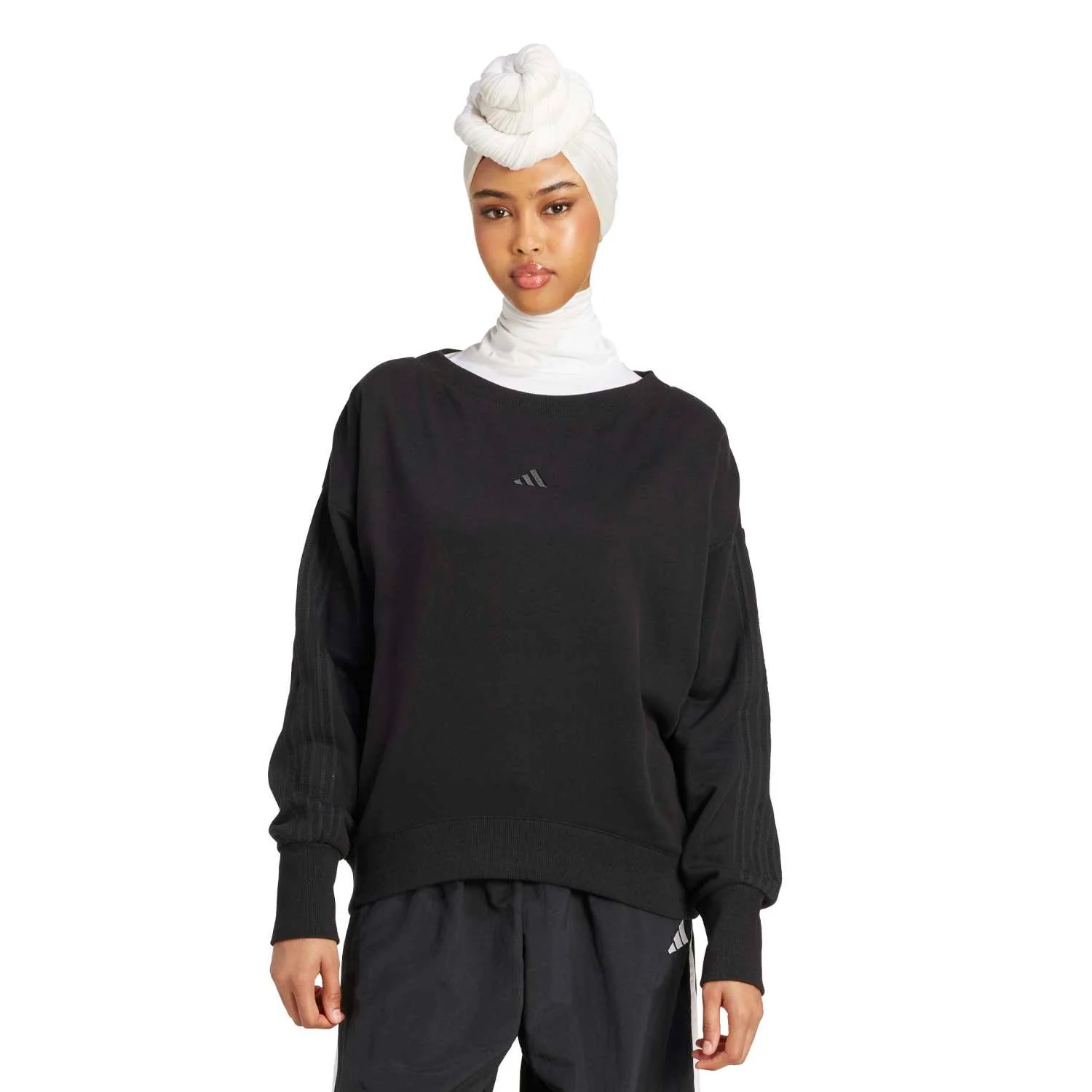 3-Stripes Loose Sweatshirt - Womens - Image 2