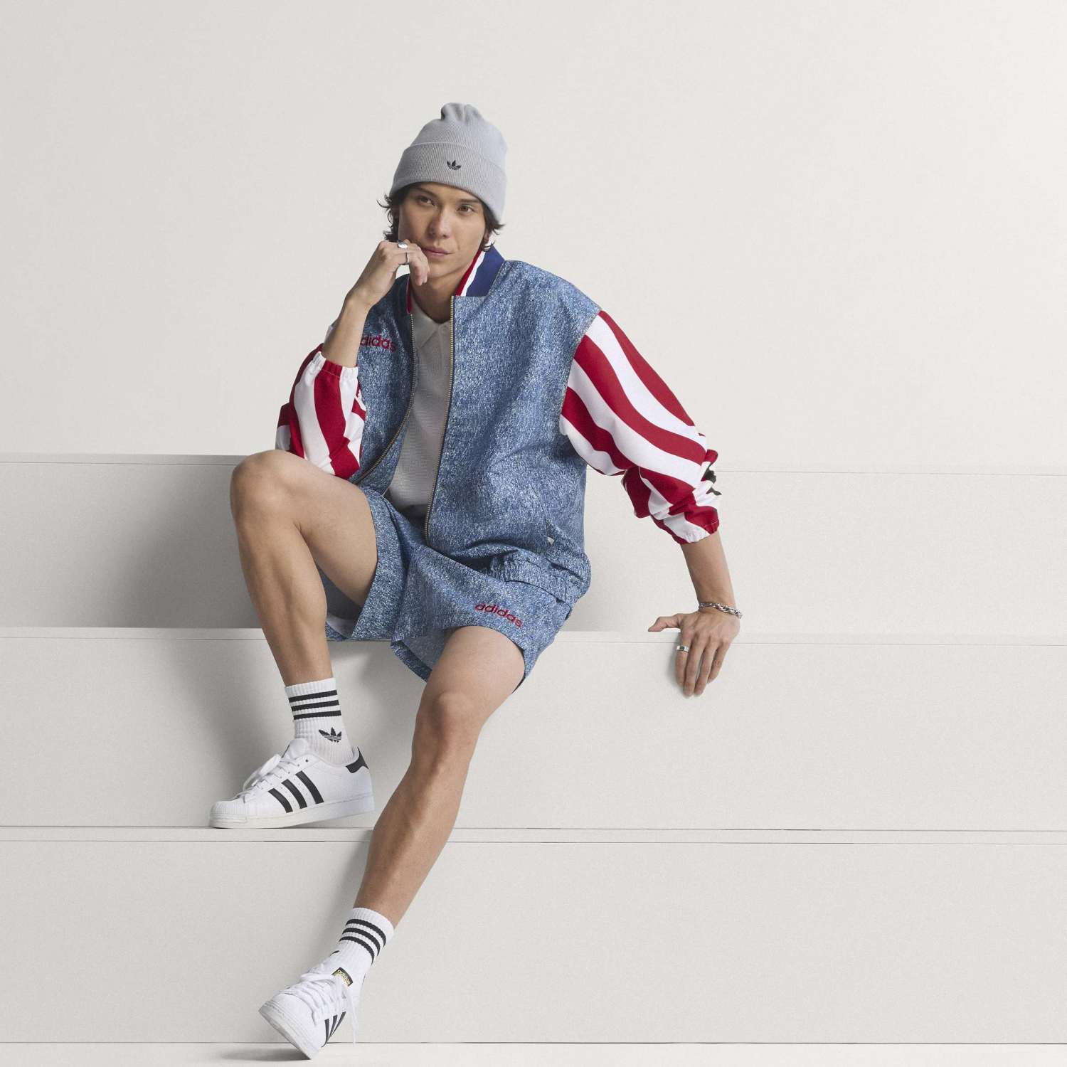 USA 94 Denim Bringback Track Top -Mens - Image 3