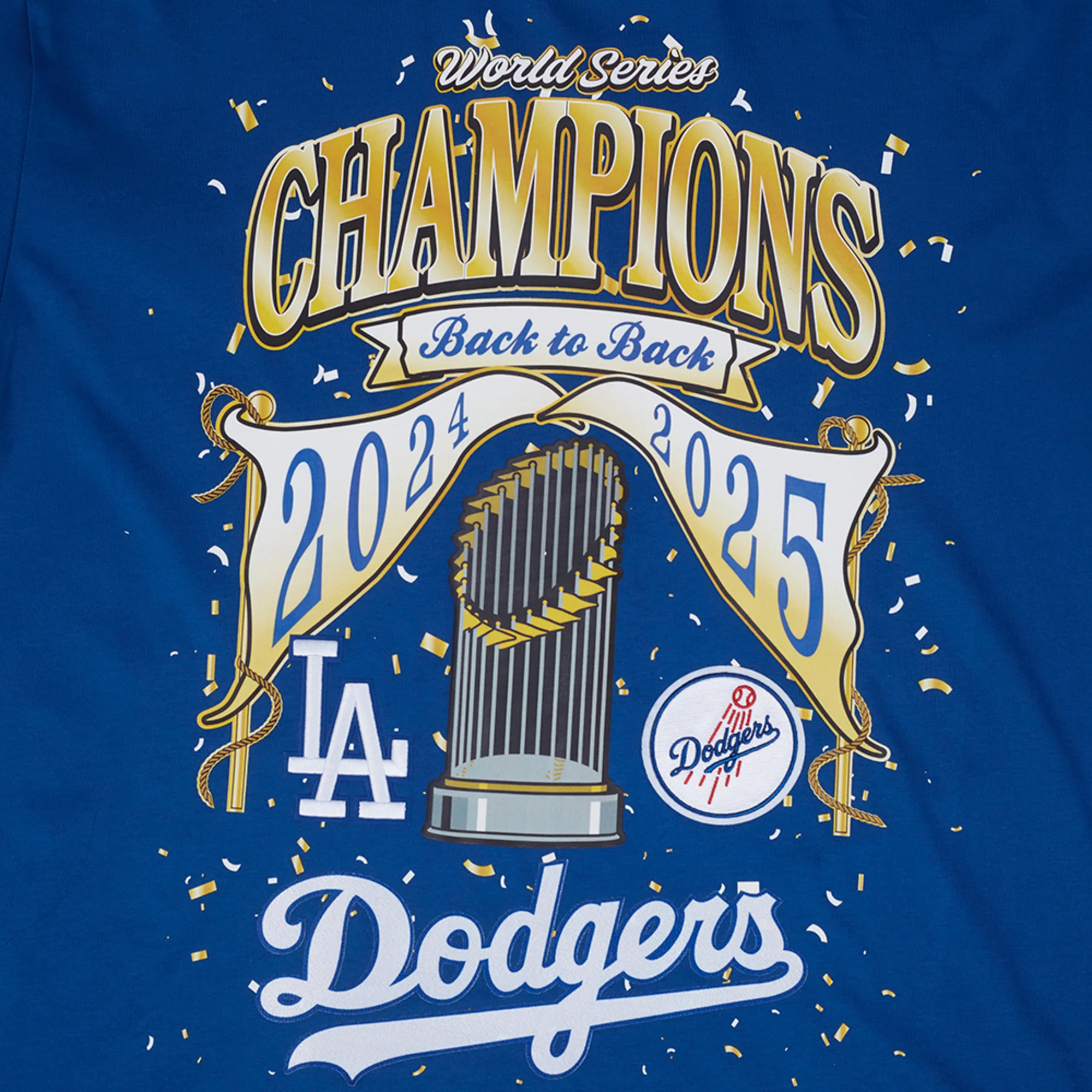 Los Angeles Dodgers Back to Back Champs Tee -Mens - Image 5