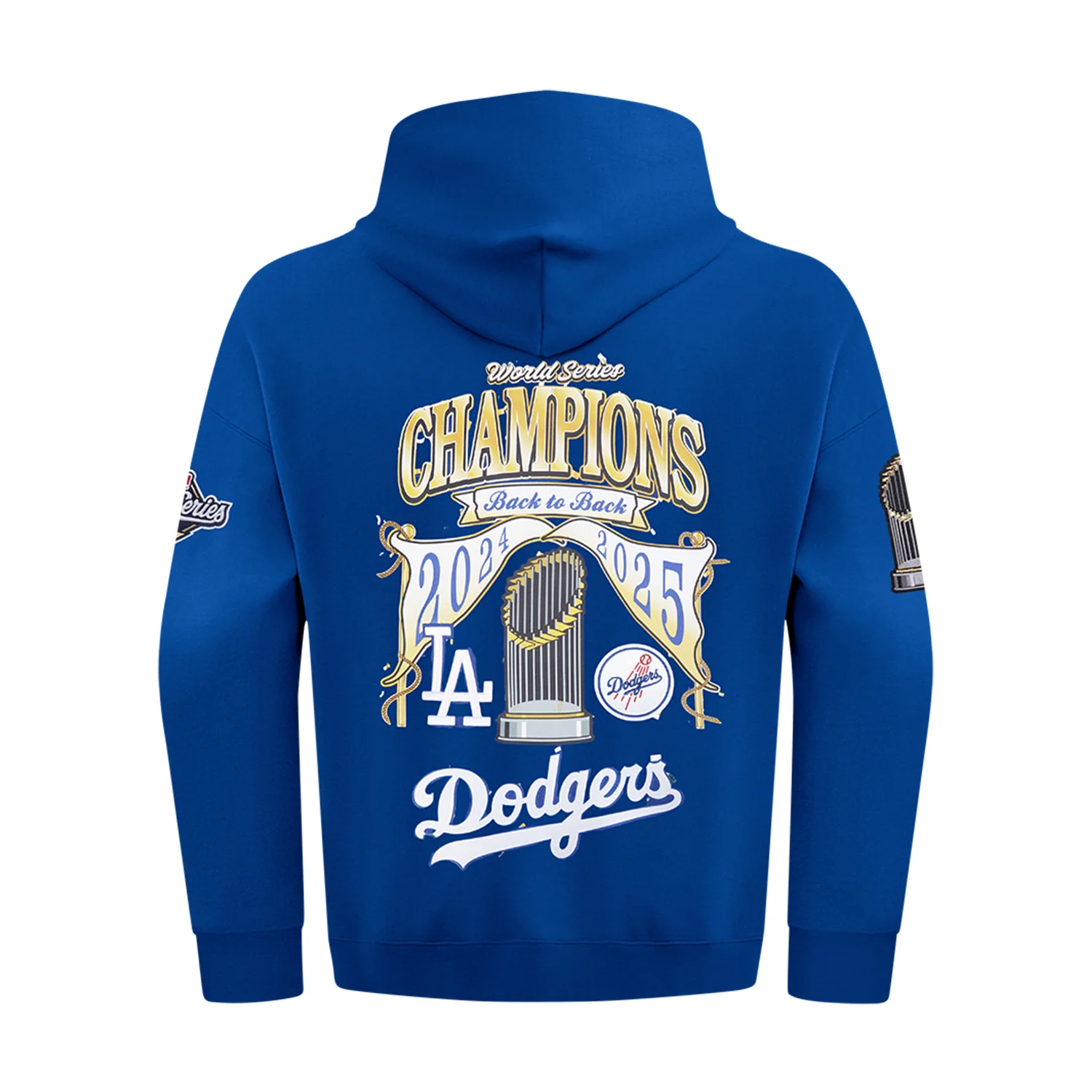 Los Angeles Dodgers Back to Back Champs Hoody -Mens - Image 3