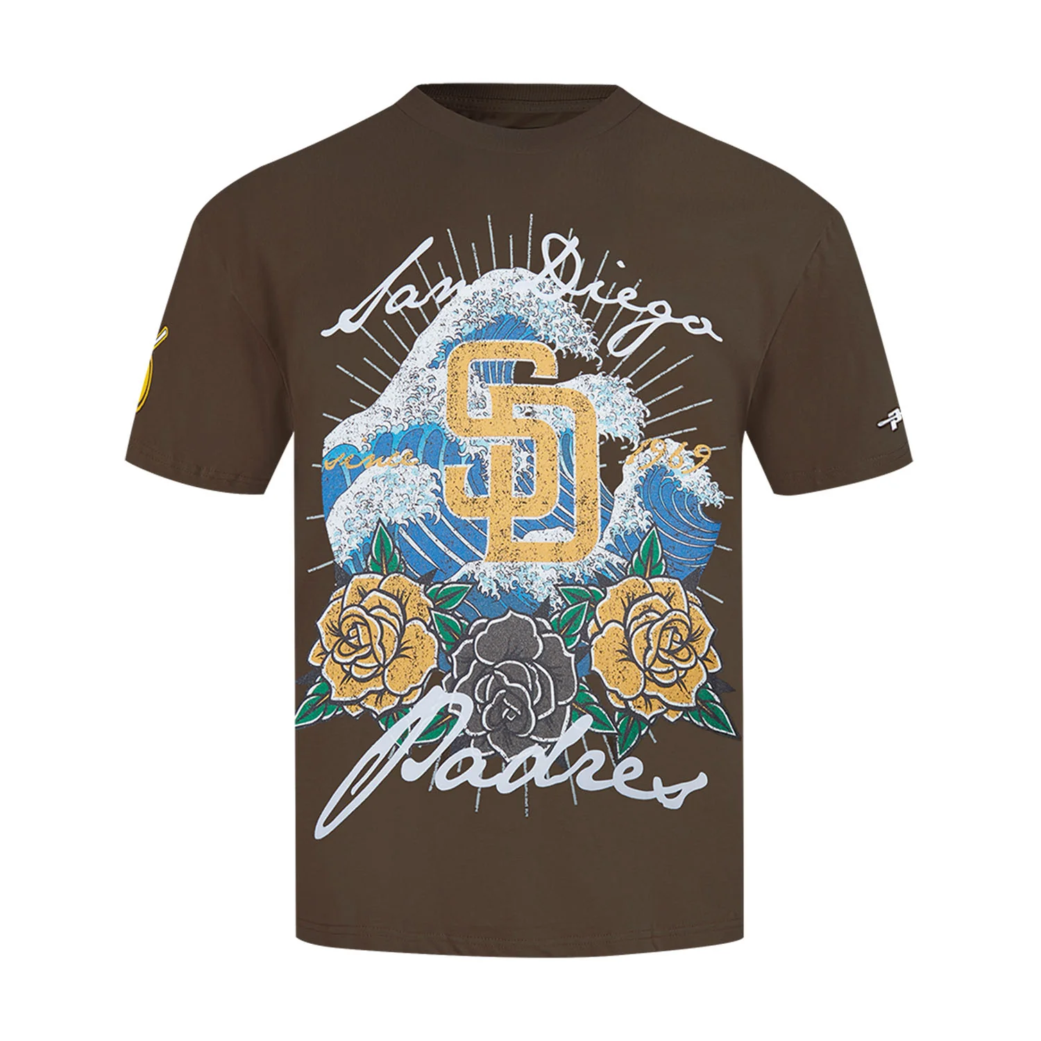 San Diego Padres Wave & Roses Tee -Mens