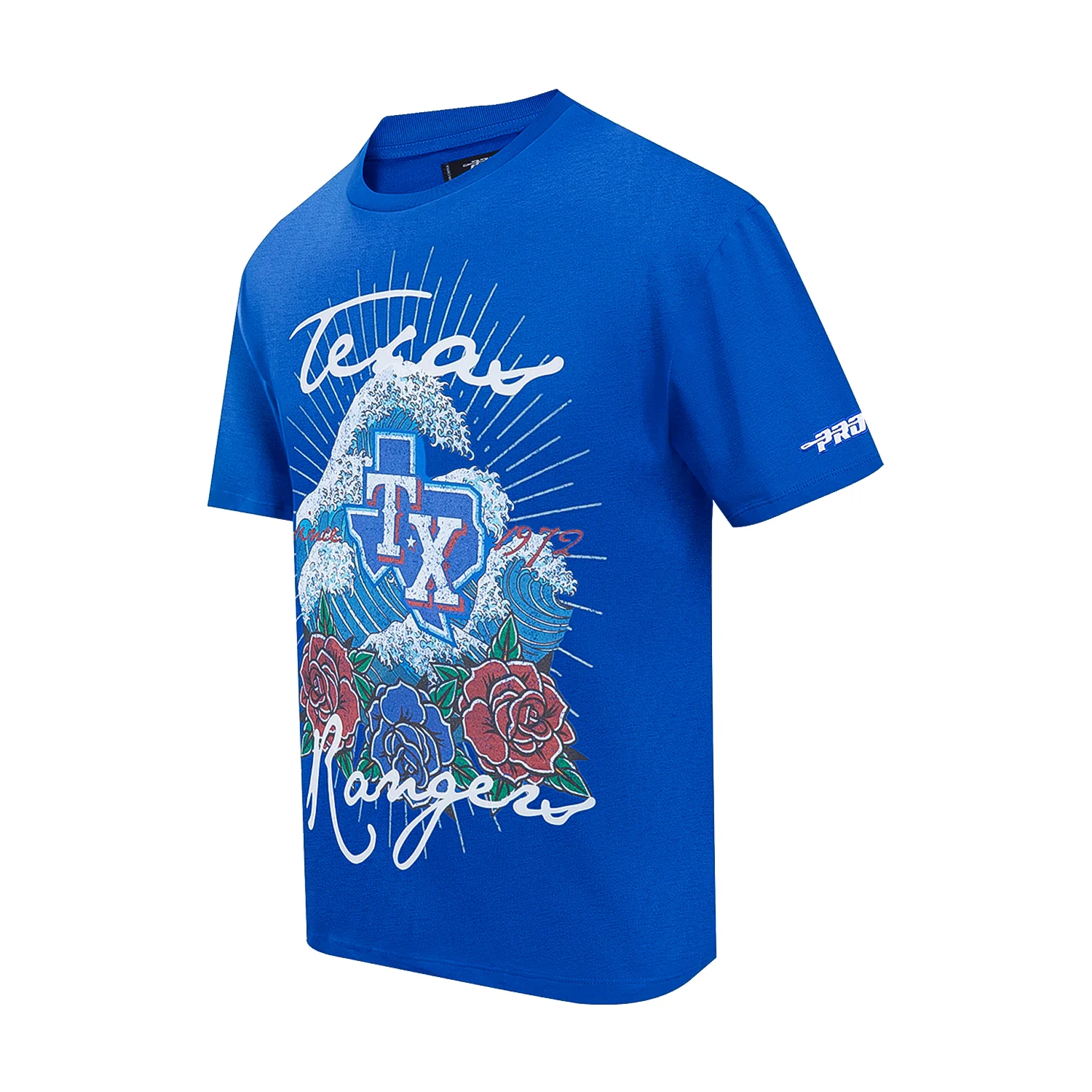 Texas Rangers Wave & Roses Tee -Mens - Image 2