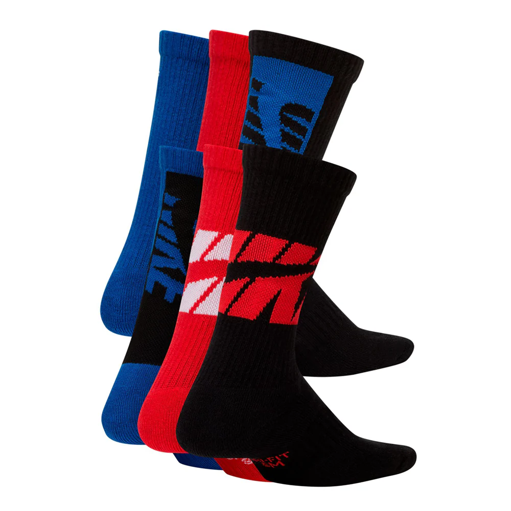 6 Pack Youth Everyday Cushioned Crew Sock - Image 2