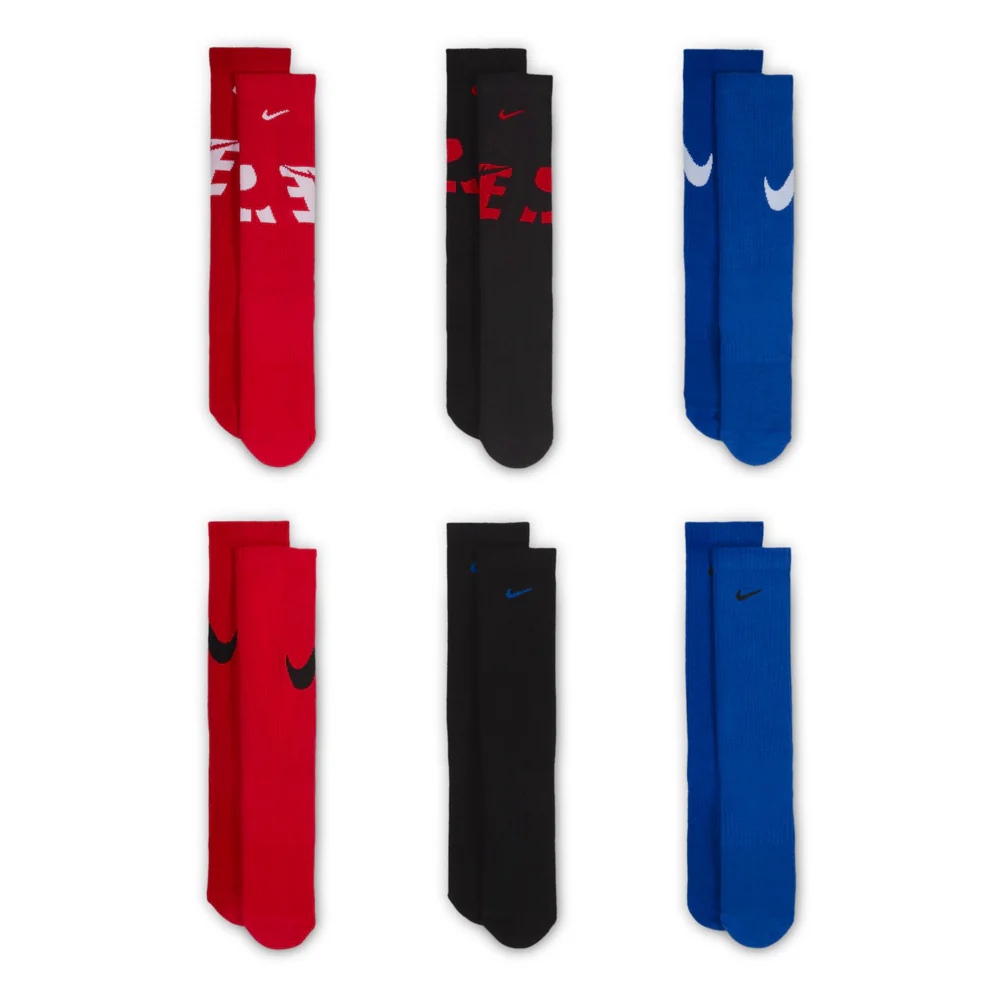 6 Pack Youth Everyday Cushioned Crew Sock - Image 3