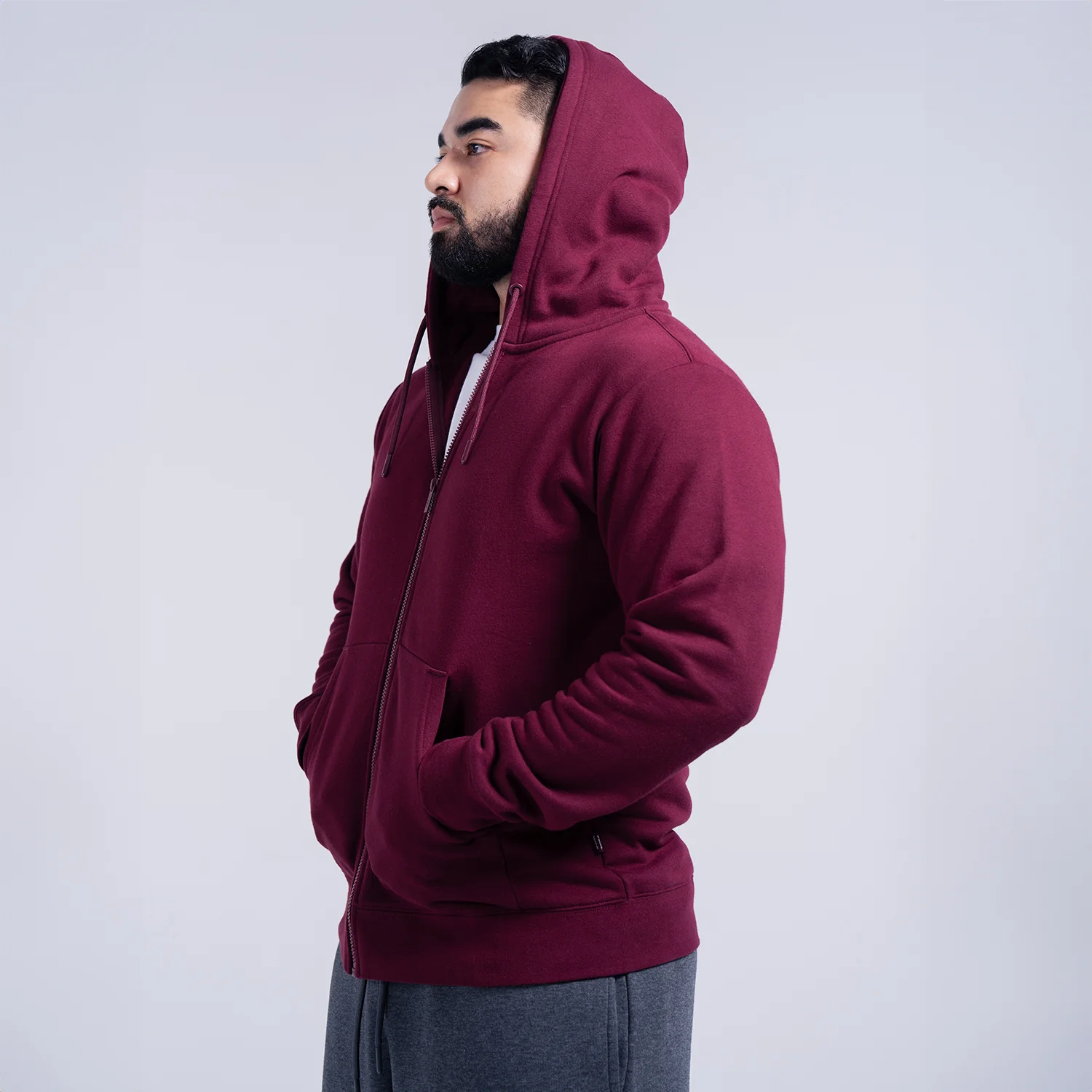 Classic Fleece FZ Hoody - Mens - Image 4