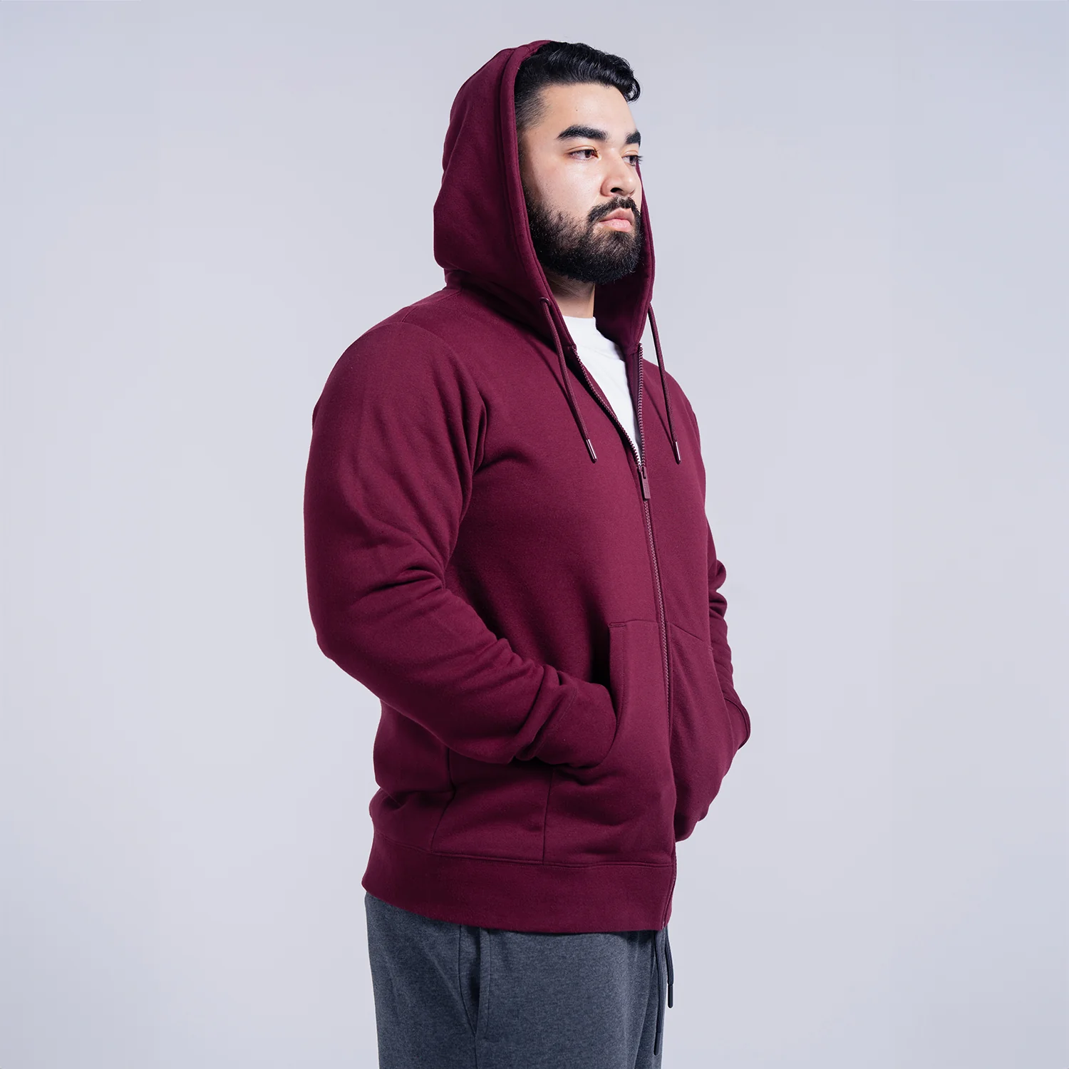 Classic Fleece FZ Hoody - Mens - Image 5