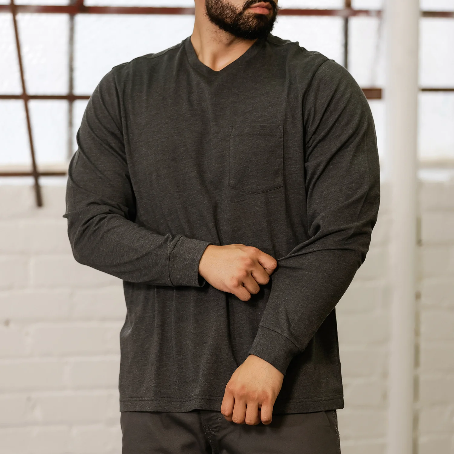 Long Sleeve Work Shirt - Mens - Image 2