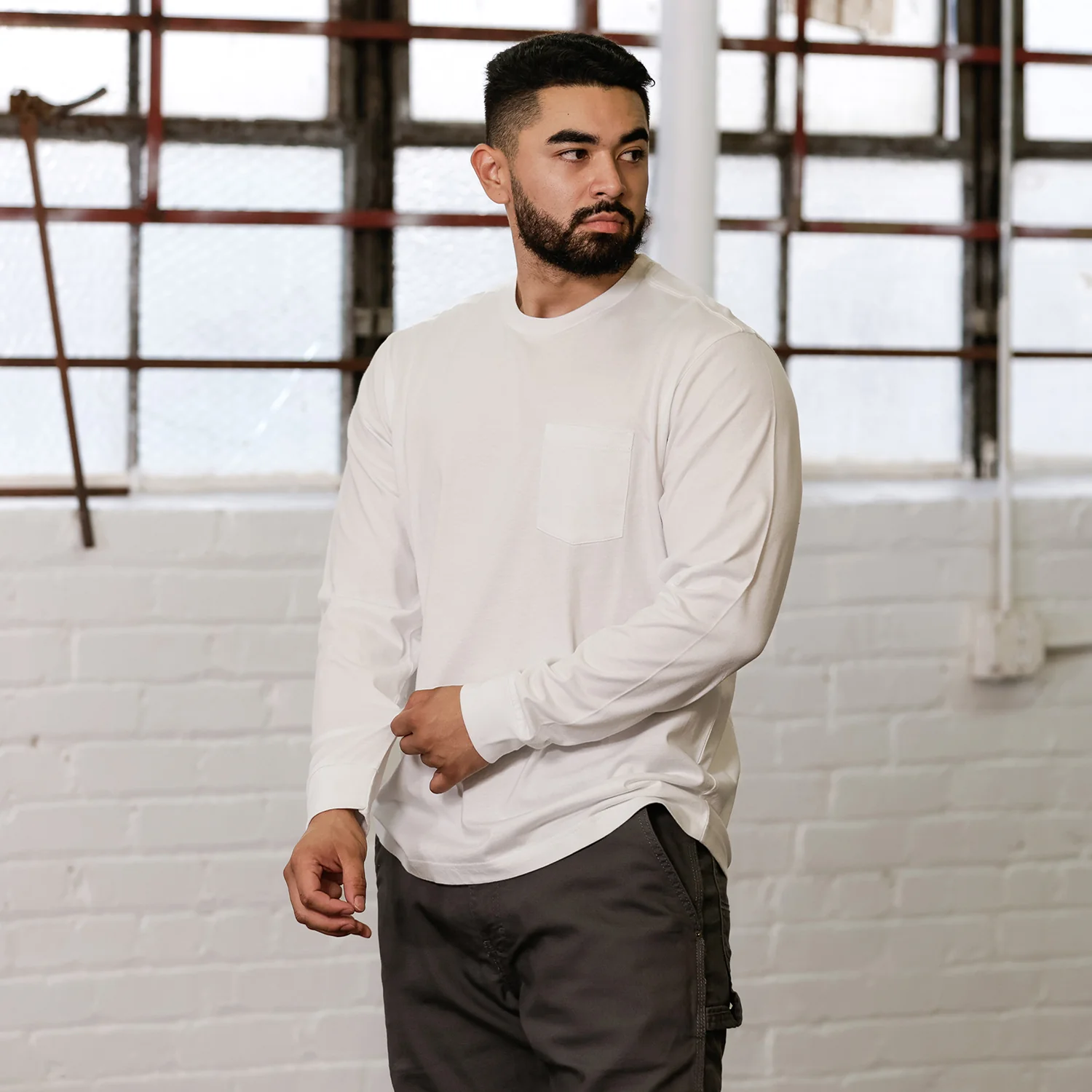 Long Sleeve Work Shirt - Mens - Image 2