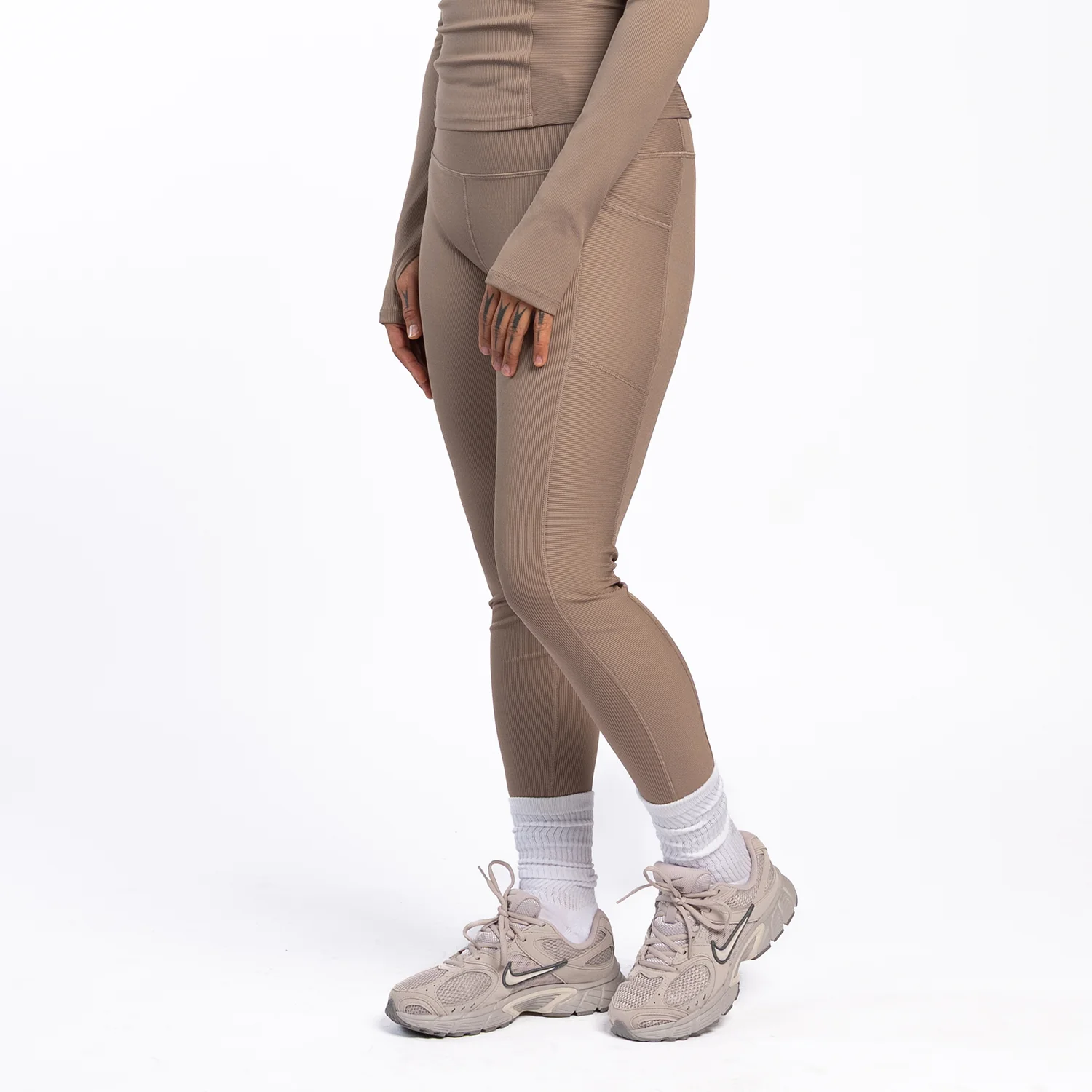 Power Ribbed Legging - Womens - Image 4