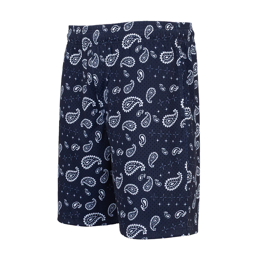 Printed Mesh Short Tossed Paisly - Mens - Image 2