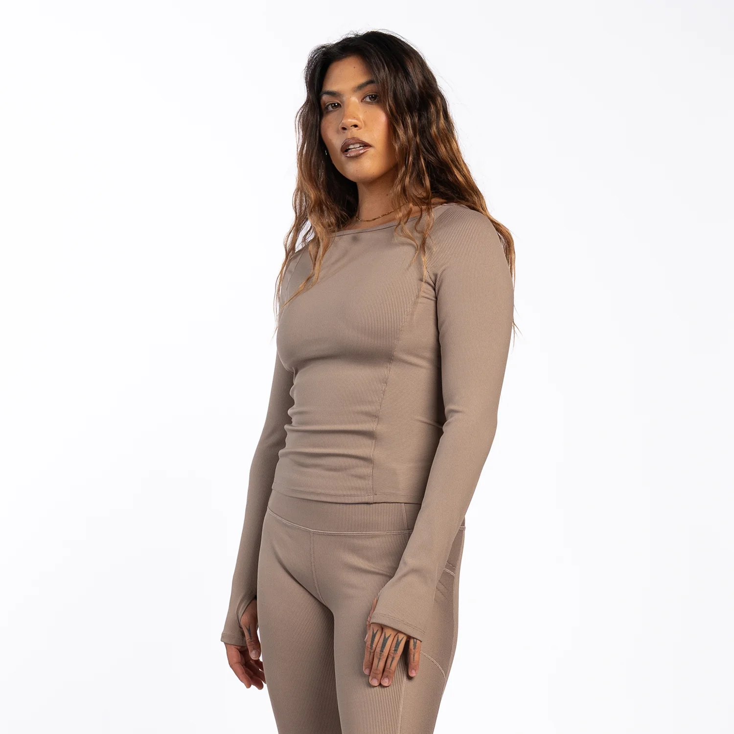 Power Ribbed LS - Womens - Image 4