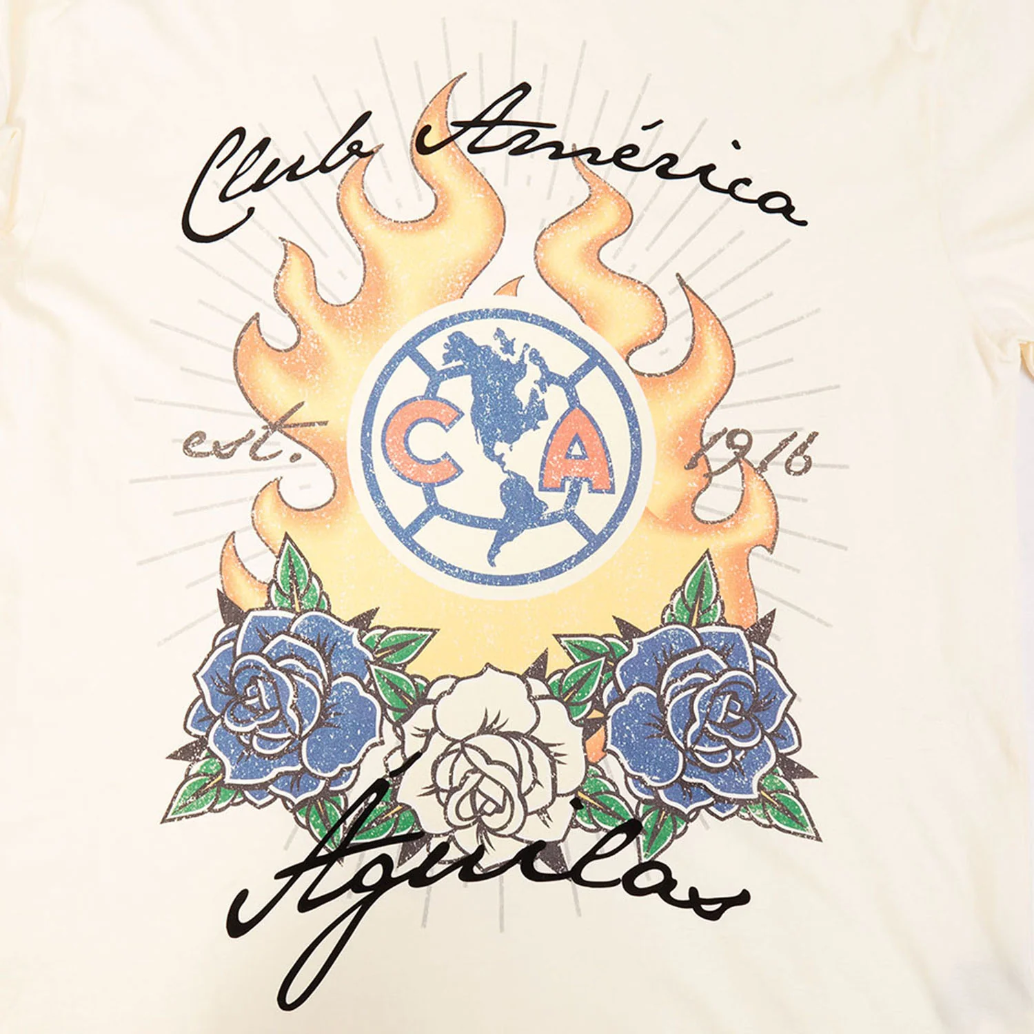 Club America Fire & Roses Tee -Mens - Image 5